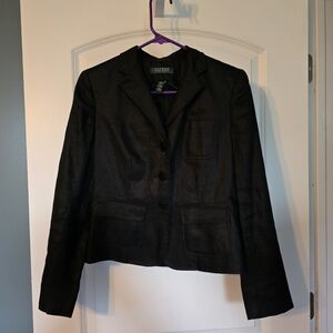 Lauren Ralph Lauren Black Blazer Size 4P